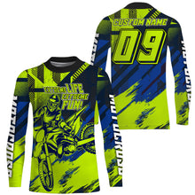 Load image into Gallery viewer, Adult&amp;Kid custom Motocross jersey UV protective green dirt bike Xtreme MX racing offroad motorcycle NMS907