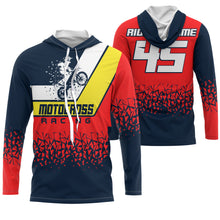Load image into Gallery viewer, Motocross racing custom jersey UPF30+ unisex adult kid dirt bike offroad motorcycle rider outfits NMS1016