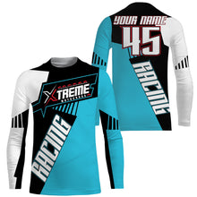 Load image into Gallery viewer, Adult&amp;Kid Extreme Motocross racing jersey UPF30+ personalized dirtbike long sleeve off-road bikers NMS1077