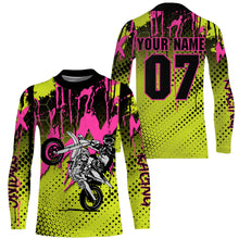 Load image into Gallery viewer, MX racing custom motocross jersey UPF30+ dirt bike off-road motorcycle mens womens youth racewear NMS963