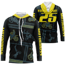 Load image into Gallery viewer, Kid adult youth Motocross jersey UPF30+ MX racing blue off-road shirt dirt bike extreme motorcycle PDT113