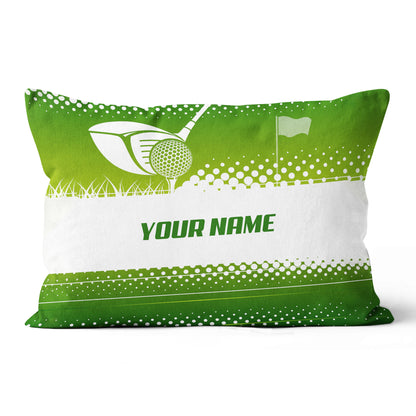 Golf Game Green Background Custom Golf Pillow Personalized Golf Gifts LDT1093