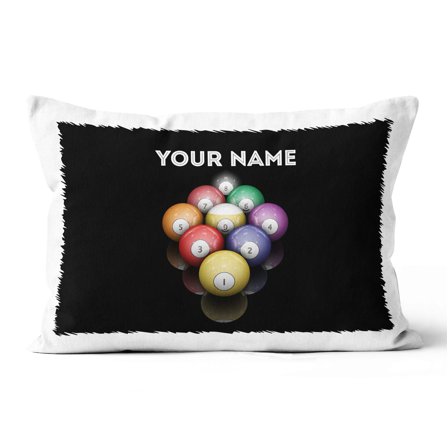 Personalized 9 Ball Pool Billiards Pillow, Custom Pillow Billiards Gifts VHM0833