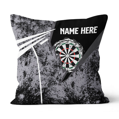 Grunge Retro Custom Darts Pillow Personalized Dart Gifts For Dart Player LDT1182