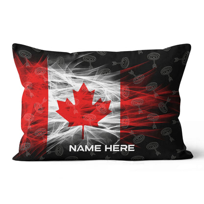 Personalized Archery Canada Flag Pillows, Patriotic Archery Throw Pillow TDM0836