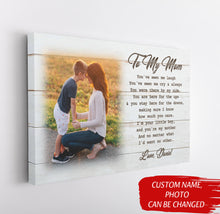Load image into Gallery viewer, Personalized Mom Canvas- Son &amp; Mother Custom Canvas Mother's Day Gift, I Love You Mom Birthday Christmas N2461