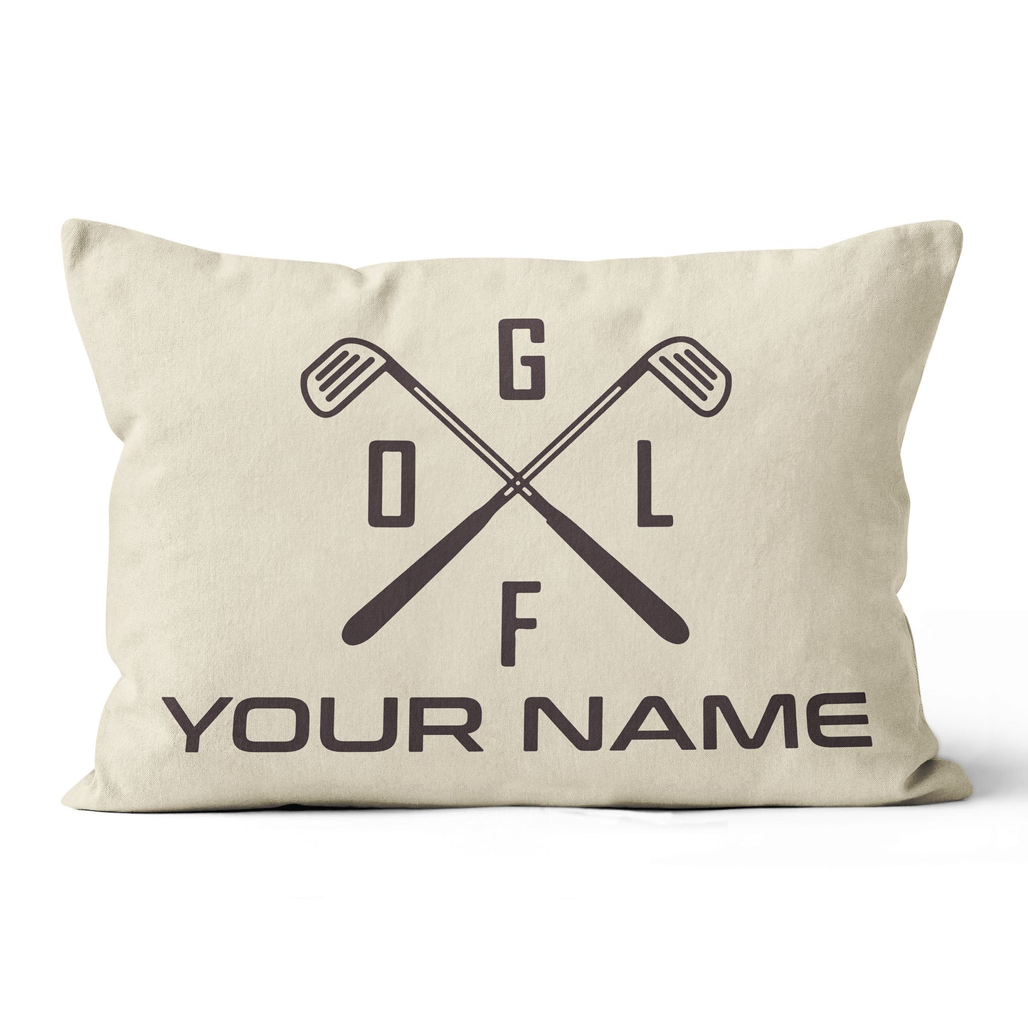 Retro Cross Golf Clubs Custom Pillow Personalized Golf Gifts For Golfer LDT1128