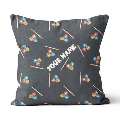 Personalized Billiard Pattern Full Printing Throw Pillow, Billiard Gifts TDM0808