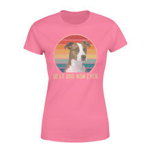 Load image into Gallery viewer, Custom photo best dog mom ever vintage personalized gift women's t-shirt