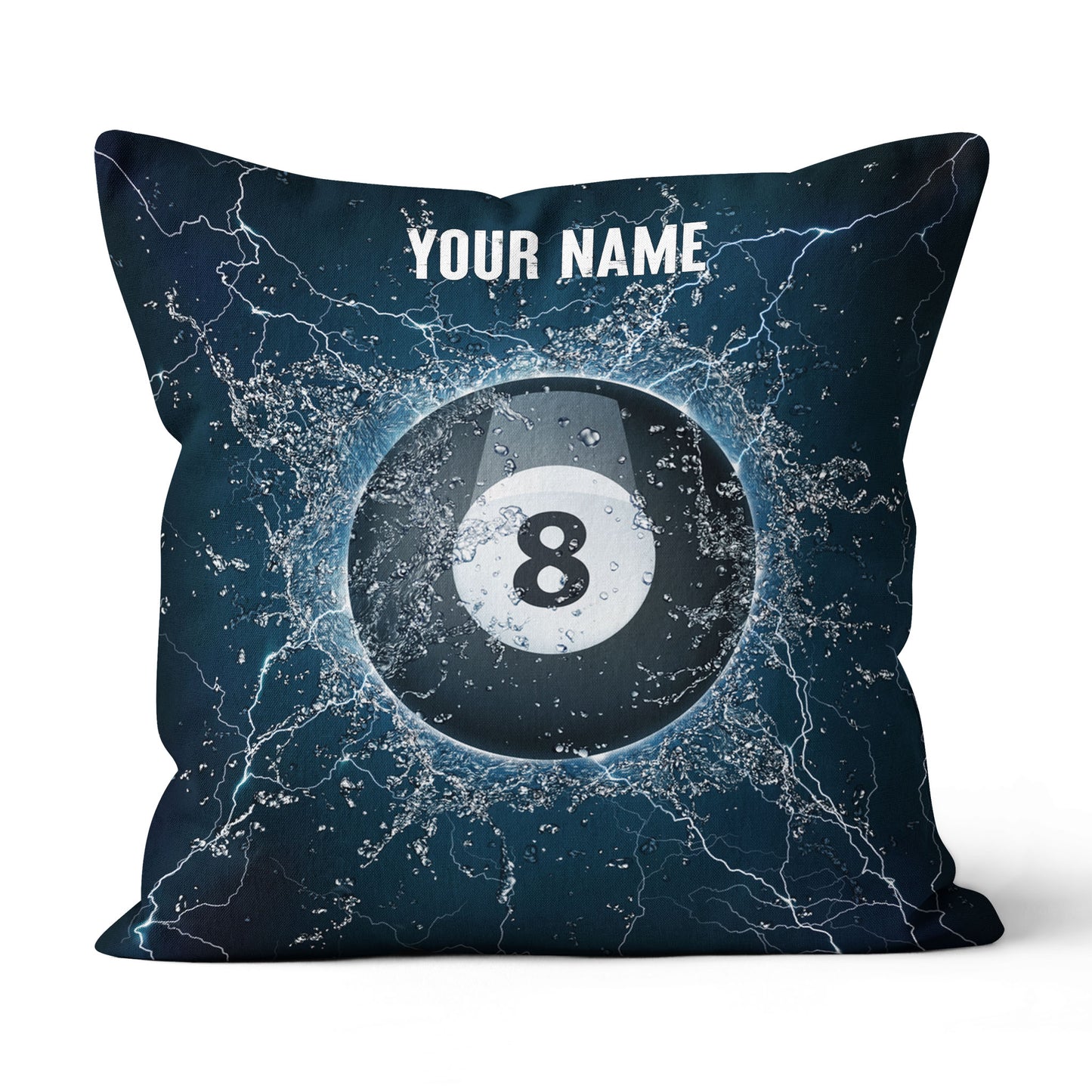 Personalized Water 8 Ball Billiard Pillow Custom Pillow Billiards Gifts VHM0891