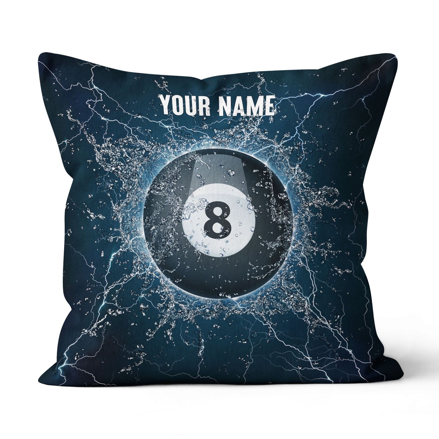 Personalized Water 8 Ball Billiard Pillow Custom Pillow Billiards Gifts VHM0891