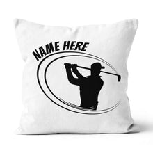 Load image into Gallery viewer, Black And White Custom Golf Pillow Personalized Golf Gifts For Golfer LDT1219