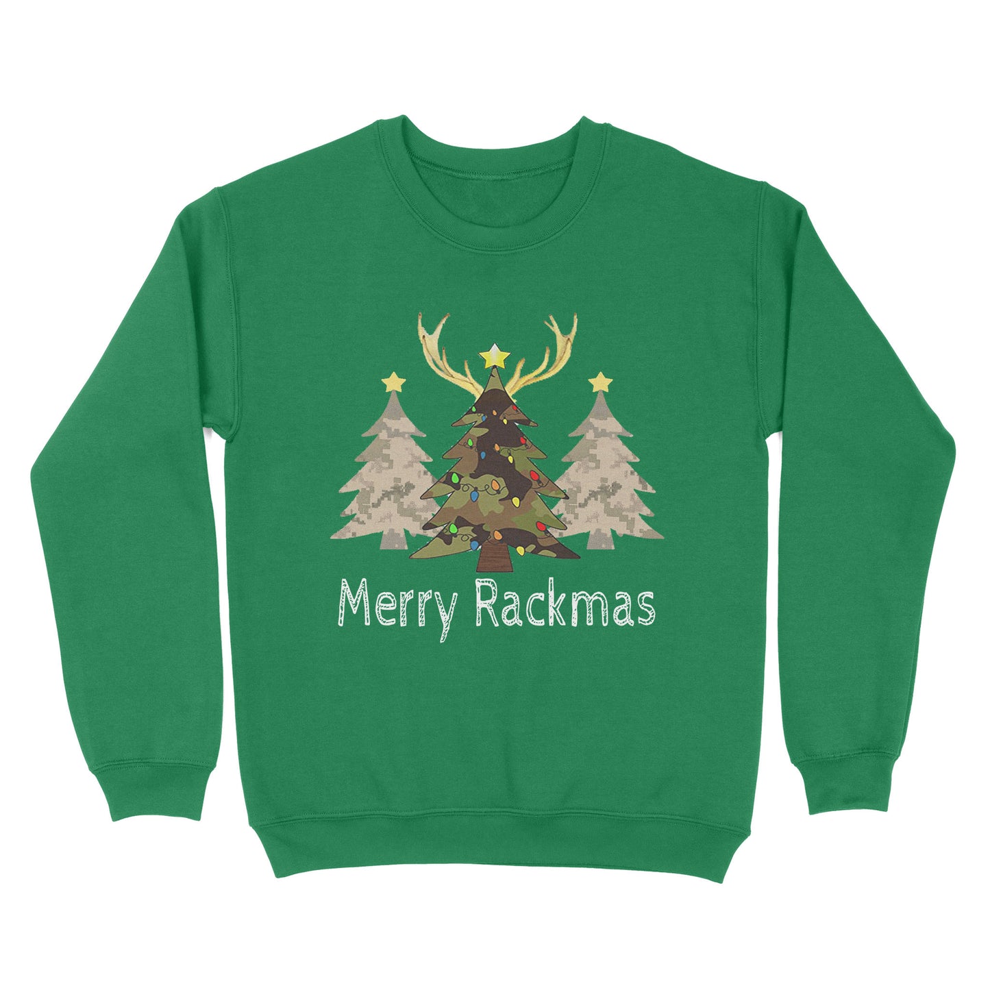 Deer, Elk, Moose hunting Merry Rackmas hunting gift for men Sweatshirt TAD02