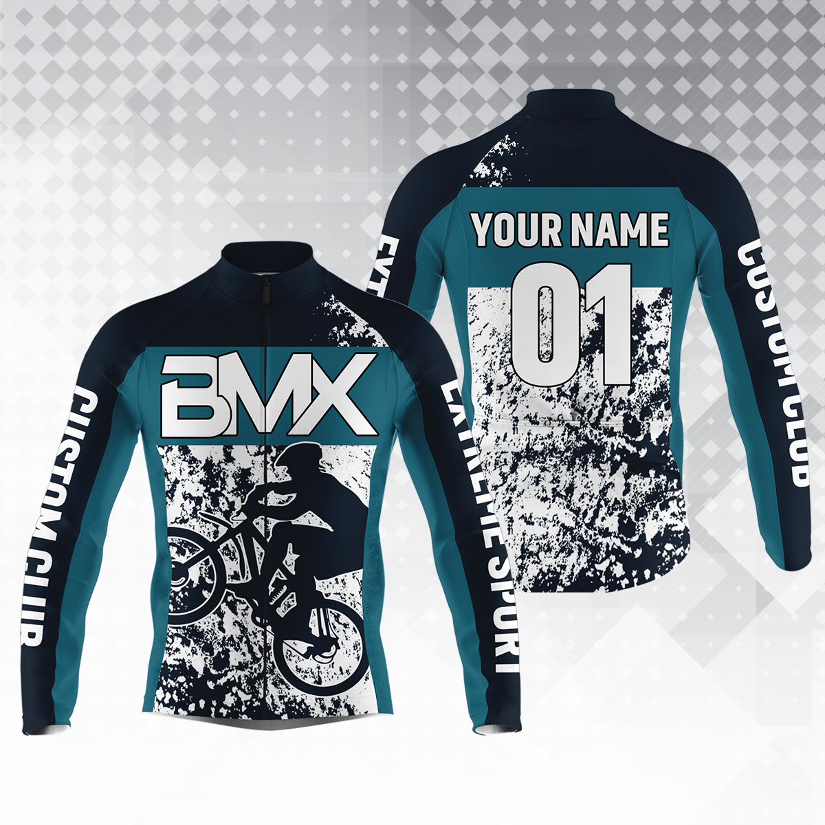Custom BMX Cycling Jersey Mens Long&Short Sleeve Bicycle Motocross Race Road&Moutain Biking Riders| NMS786