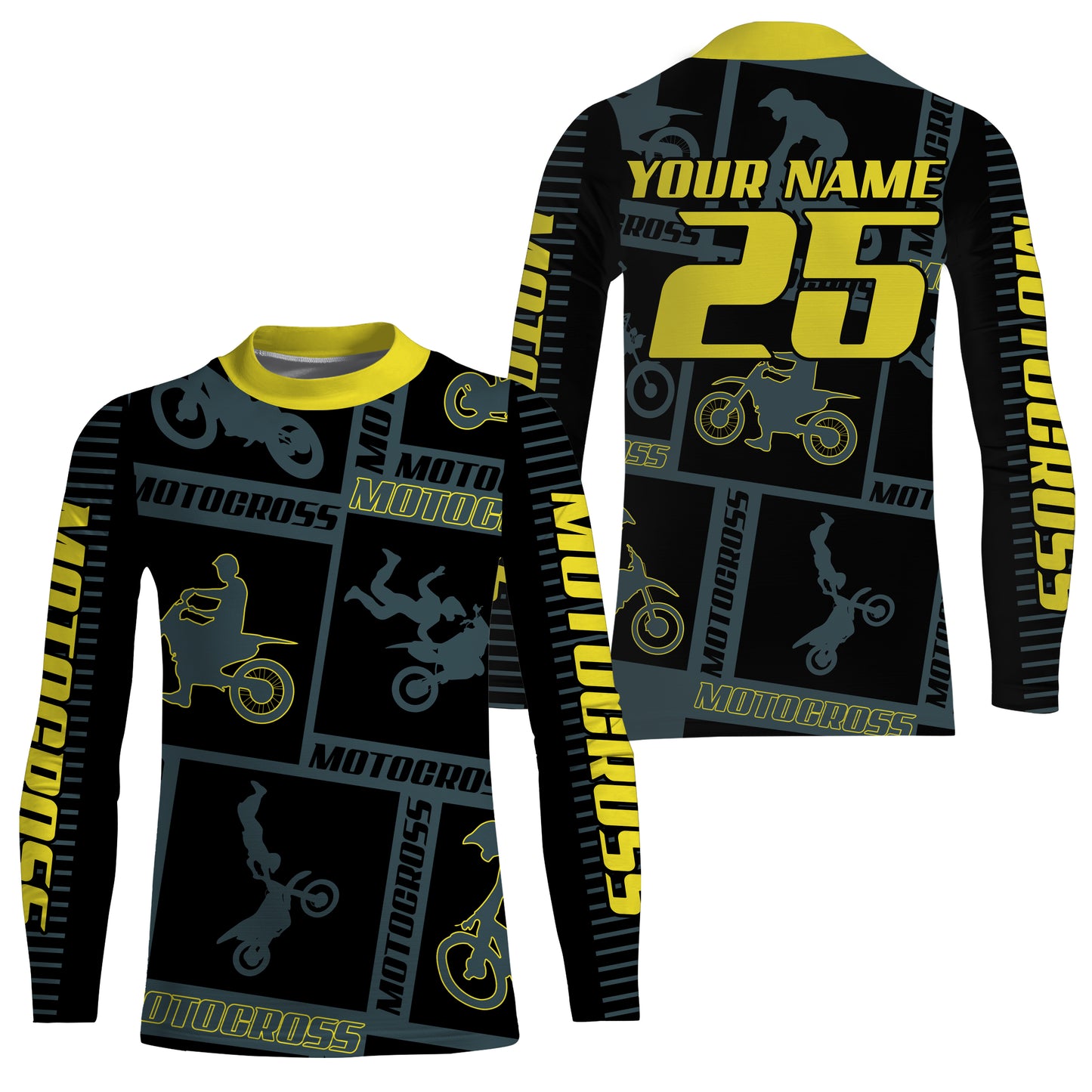Kid adult youth Motocross jersey UPF30+ MX racing blue off-road shirt dirt bike extreme motorcycle PDT113