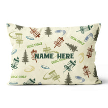 Load image into Gallery viewer, Colorful Disc Golf Pattern Custom Pillow Personalized Disc Golf Gifts LDT1195