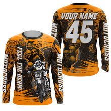 Load image into Gallery viewer, Feel The Berm Custom Motocross Jersey UPF30+ Kid Adult Dirt Bike Off-road Racing Long Sleeves NMS1235