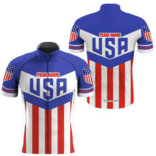 Load image into Gallery viewer, American cycling jersey mens womens USA biking tops for road MTB BMX dirt UPF50+ bicycle clothes| SLC217