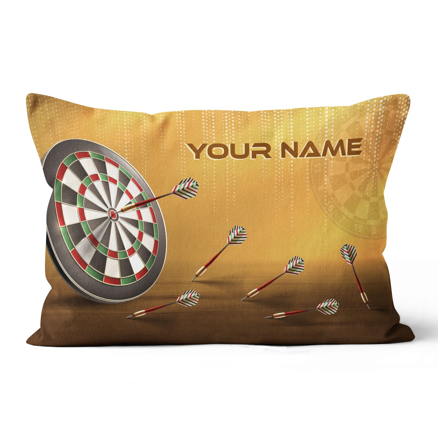 Dartboard Custom Throw Pillow Personalized Dart Gifts For Dart Lovers LDT1107
