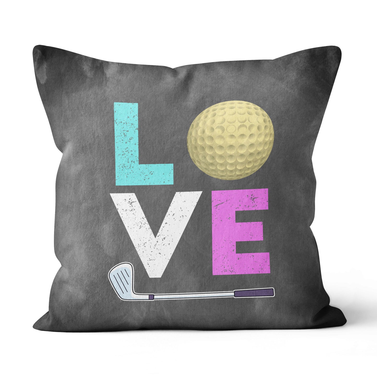 Colorful Golf Love Throw Pillow Cool Golf Gifts For Golf Lover LDT1221