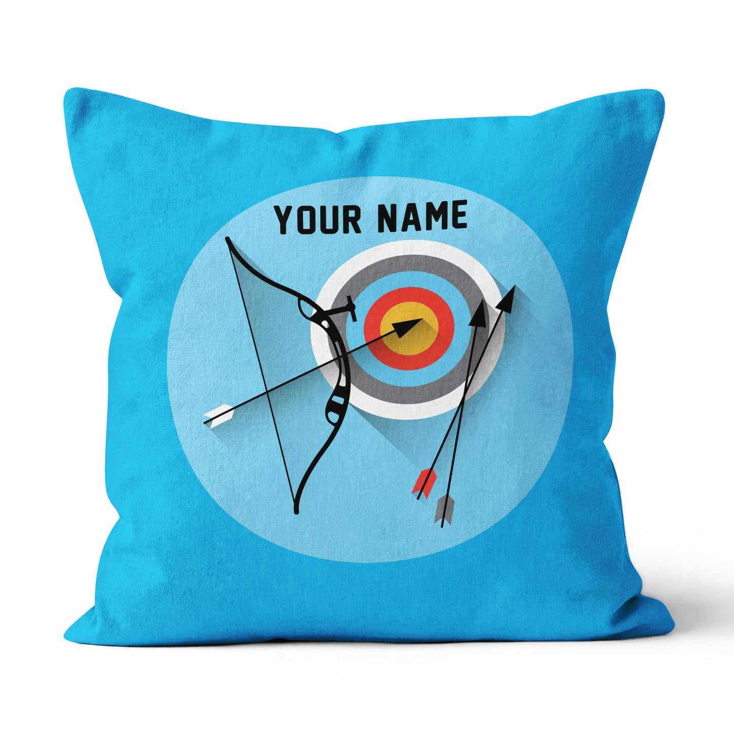 Personalized Archery Set Blue Pillow, Best Throw Pillows Archery Gifts TDM0763