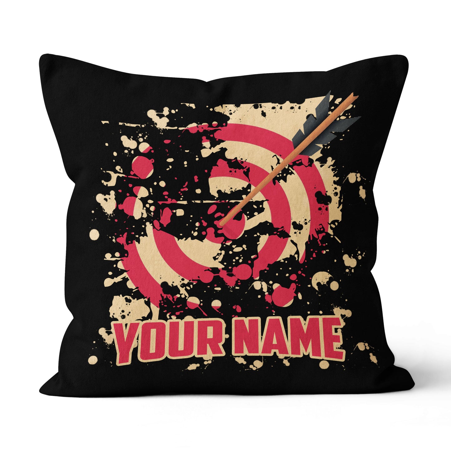 Personalized Red Target Archery Pillows Custom Name Pillow Archery Gifts VHM0837