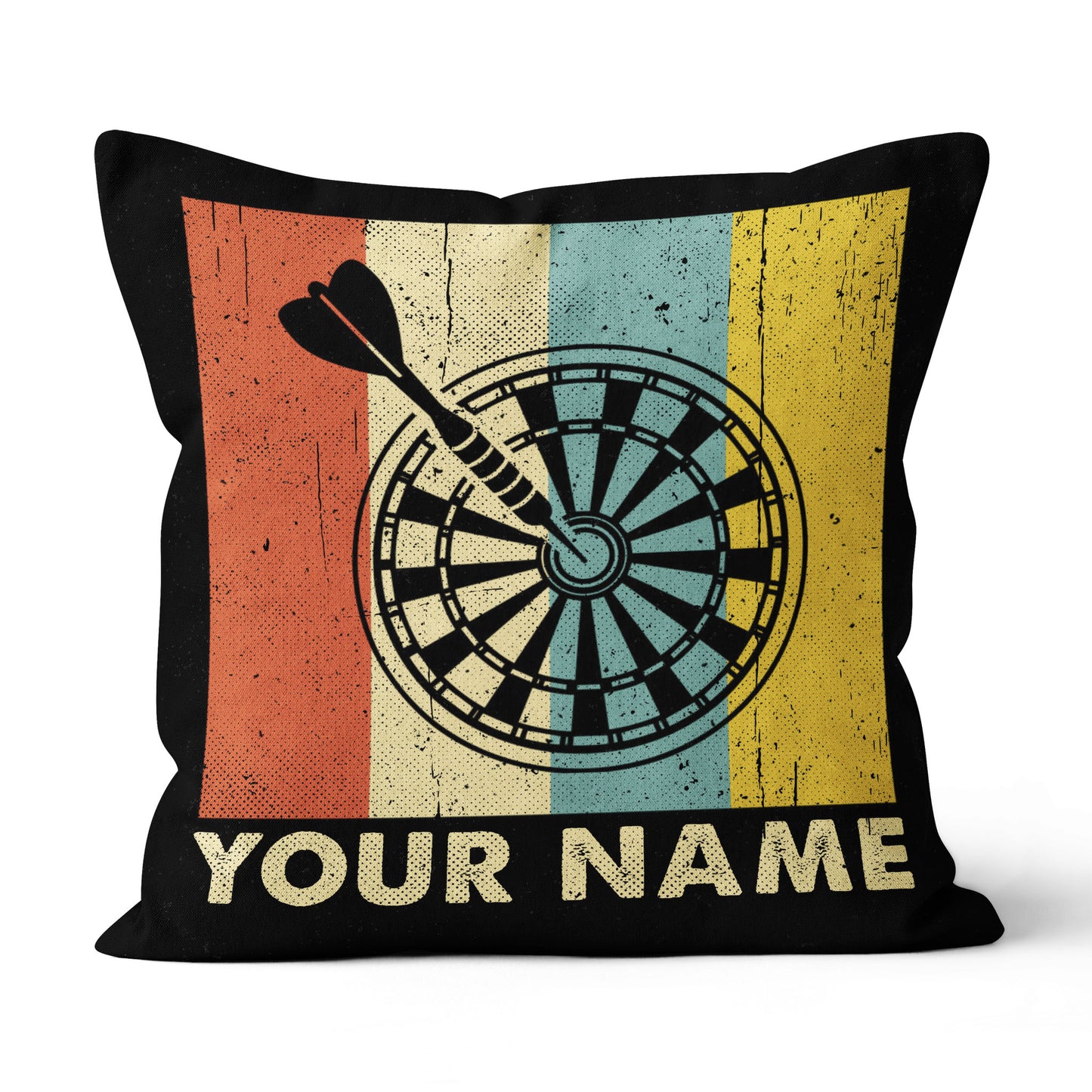 Colorful Retro Dartboard Pillow Personalized Darts Gifts For Dart Player LDT1104