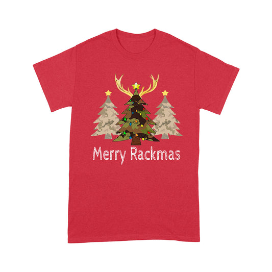 Deer, Elk, Moose hunting Merry Rackmas hunting gift for men T-Shirt TAD02