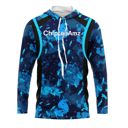 Chipteeamz Fishing Blue Camo UV Protection Shirt for Men, Women and Kid, Fishing gift TMTS067