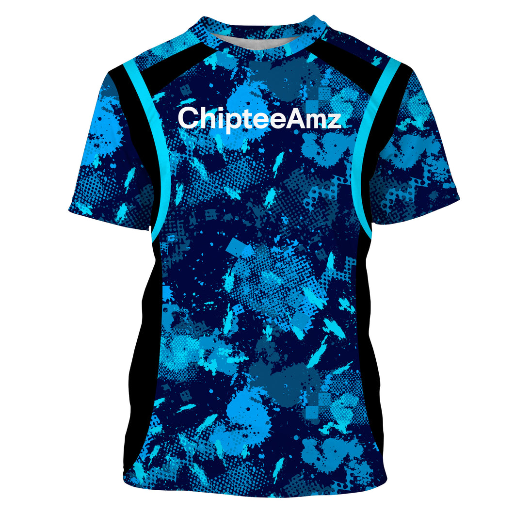 Chipteeamz Fishing Blue Camo UV Protection Shirt for Men, Women and Kid, Fishing gift TMTS067