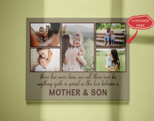 Load image into Gallery viewer, Personalized Canvas| Mother &amp; Son - Custom Image Canvas for Mother| Birthday Gifts for Her, Mother, Mom| T163
