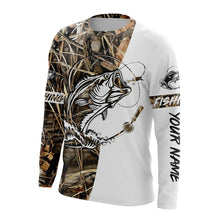 Load image into Gallery viewer, Beautiful bass fishing tattoo UV protection  customize name long sleeves personalized gift