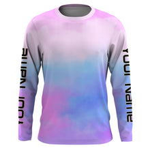 Load image into Gallery viewer, Custom Womens pastel Tie Dye Shirts, UV Long Sleeve Fishing Shirts for women - IPHW1720