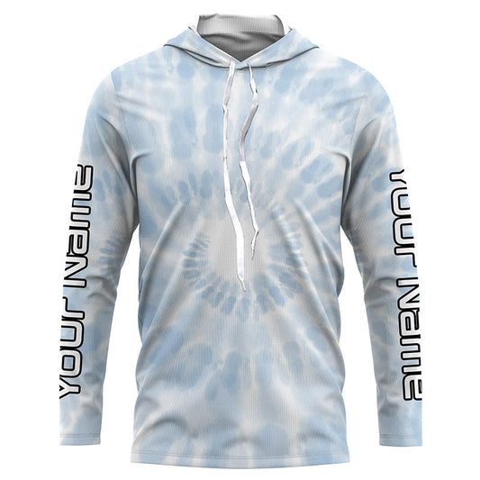 Personalized spiral tie dye Long sleeve performance Fishing Shirts, Fishing gifts for Fishing lovers IPHW3583