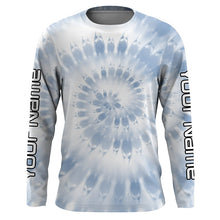 Load image into Gallery viewer, Custom spiral tie dye Long sleeve performance Fishing Shirts, Fishing gifts for Fishing lovers IPHW3585