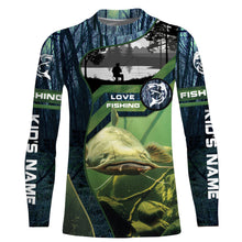 Load image into Gallery viewer, Catfish Custom Long Sleeve performance Fishing Shirts, Catfish Fishing jerseys - IPHW2388