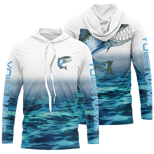 Custom Chinook King Salmon Tournament Long Sleeve Fishing Shirts, Salmon Performance Fishing Jerseys IPHW4795
