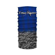 Load image into Gallery viewer, Custom Blue Fishing camo Long Sleeve performance Fishing Shirts, UV Protection Fishing apparel - IPHW1515