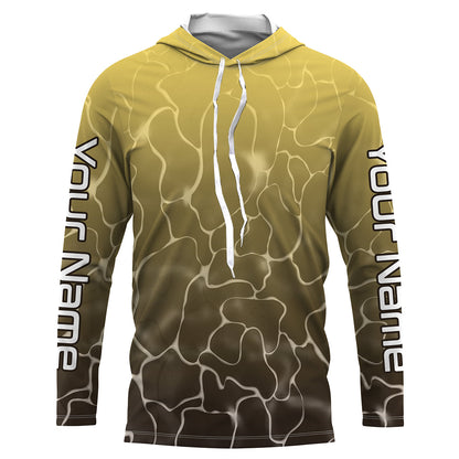 Walleye Fish skin Custom Long sleeve performance Fishing shirts, Walleye Fishing jerseys IPHW3053