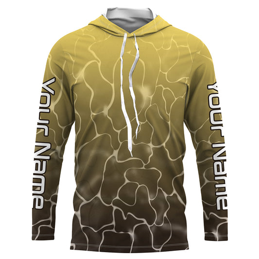Walleye Fish skin Custom Long sleeve performance Fishing shirts, Walleye Fishing jerseys IPHW3053