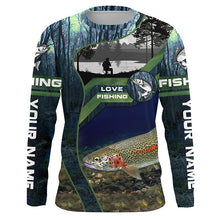 Load image into Gallery viewer, Rainbow Trout Custom Long Sleeve Performance Fishing Shirts, Steelhead Fishing Shirt For Men IPHW3940