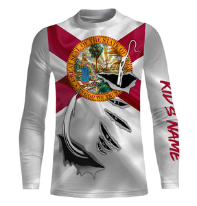 florida flag youth fishing shirts