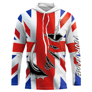 Fishing hook Australia  Flag Long Sleeve Fishing Shirts, Personalized Patriotic Fishing gifts IPHW2642