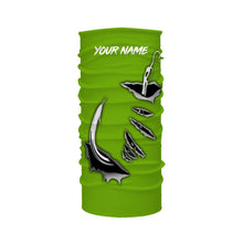 Load image into Gallery viewer, Fish hook Custom Green Long Sleeve performance Fishing Shirts Fishing jerseys - IPHW1366