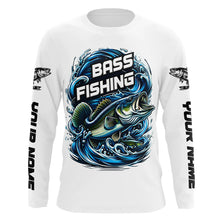 Load image into Gallery viewer, Custom Largremouth Bass Long Sleeve Tournament Fishing Shirts, Uv Protection Bass Fishing Shirt IPHW5937