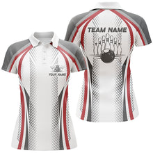 Load image into Gallery viewer, Personalized Red Bowling Shirts Bowling Team Jersey Bowling League Outfits For Women IPHW5475