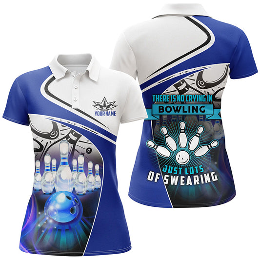 Custom bowling shirt for women – personalized team jersey front view