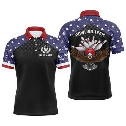 Custom bowling shirt for bowling – personalized team jersey front view