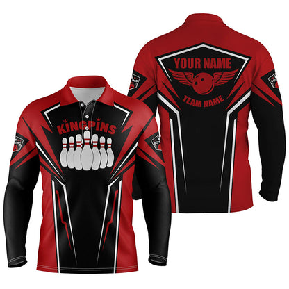 personalized bowling shirt for men – custom name design side view