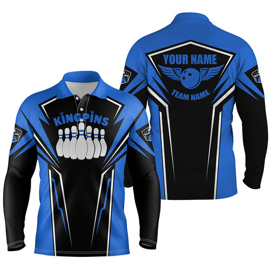 personalized bowling shirt for men – custom name design side view